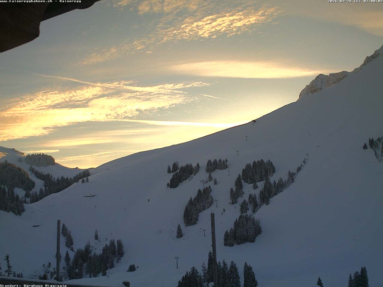 Archiv Foto Webcam Schwarzsee Kaiseregg - Bärghuus Riggisalp