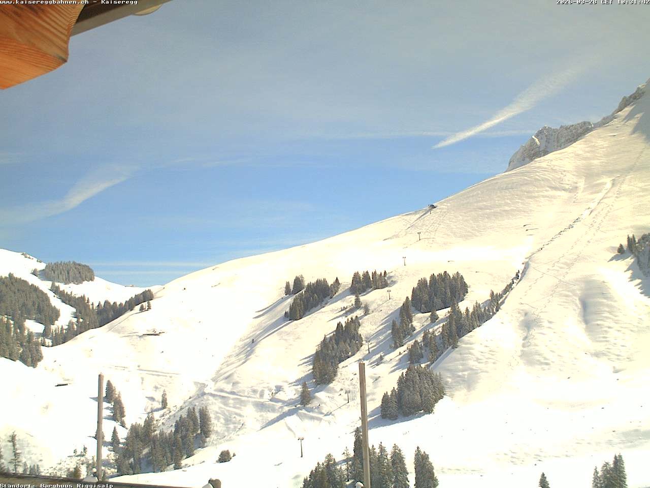 Archiv Foto Webcam Schwarzsee Kaiseregg - Bärghuus Riggisalp