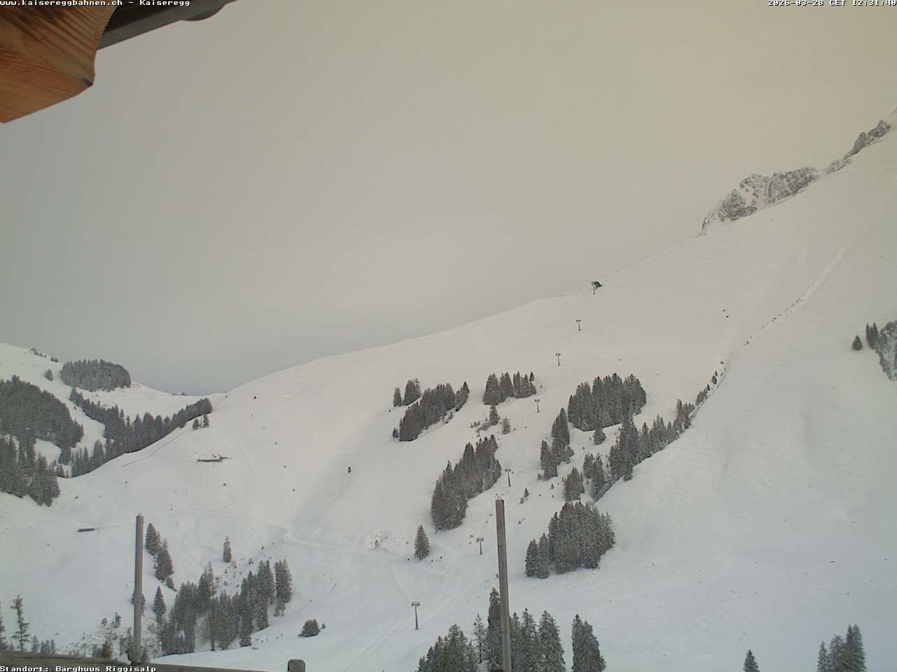 Archiv Foto Webcam Schwarzsee Kaiseregg - Bärghuus Riggisalp