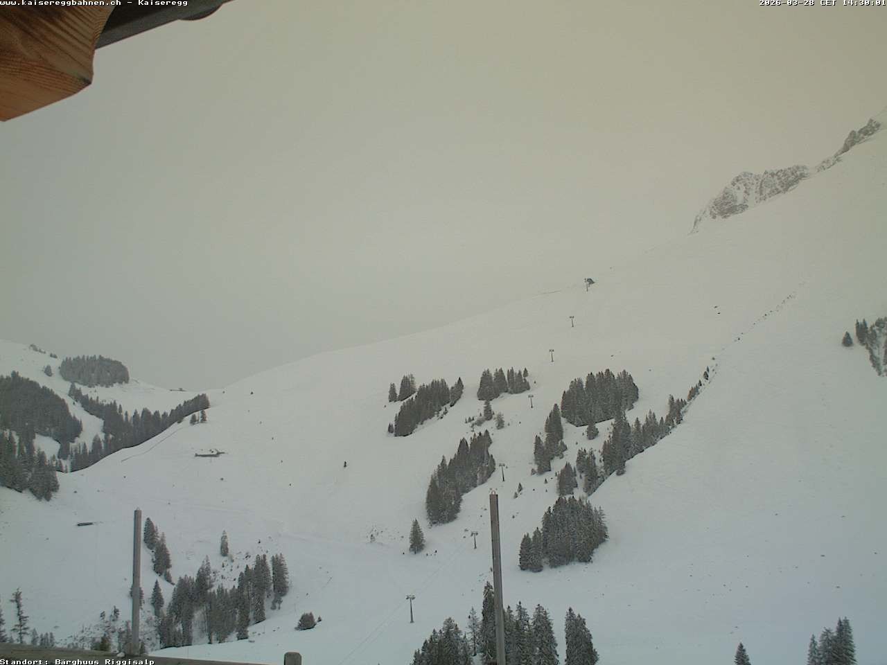 Archiv Foto Webcam Schwarzsee Kaiseregg - Bärghuus Riggisalp