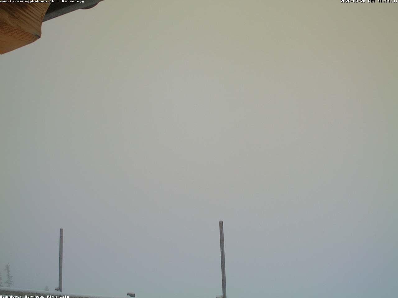 Archived image Webcam Schwarzsee Kaiseregg - mountain hut Bärghuus Riggisalp