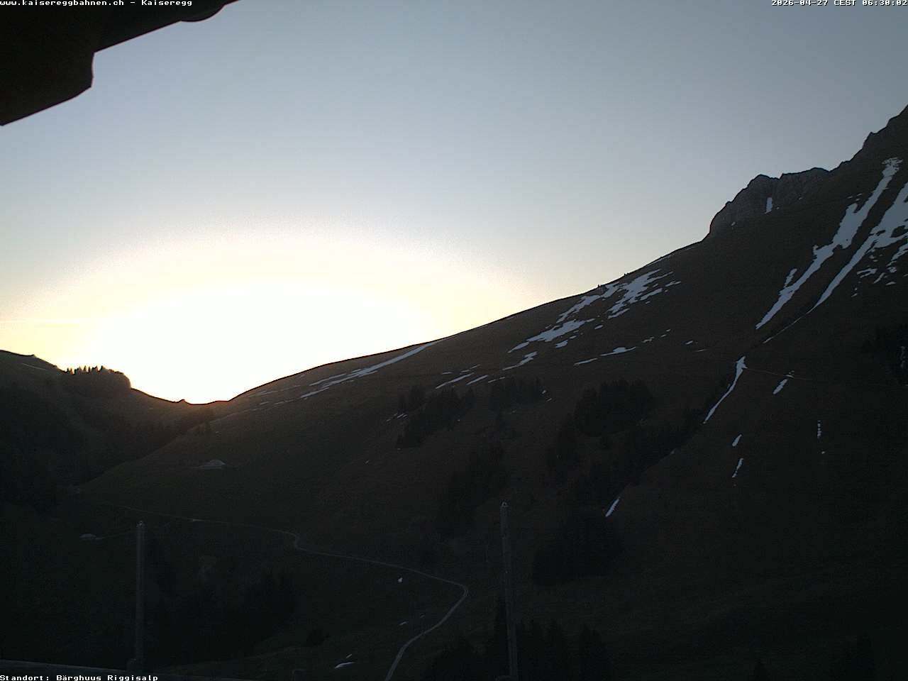 Archiv Foto Webcam Schwarzsee Kaiseregg - Bärghuus Riggisalp