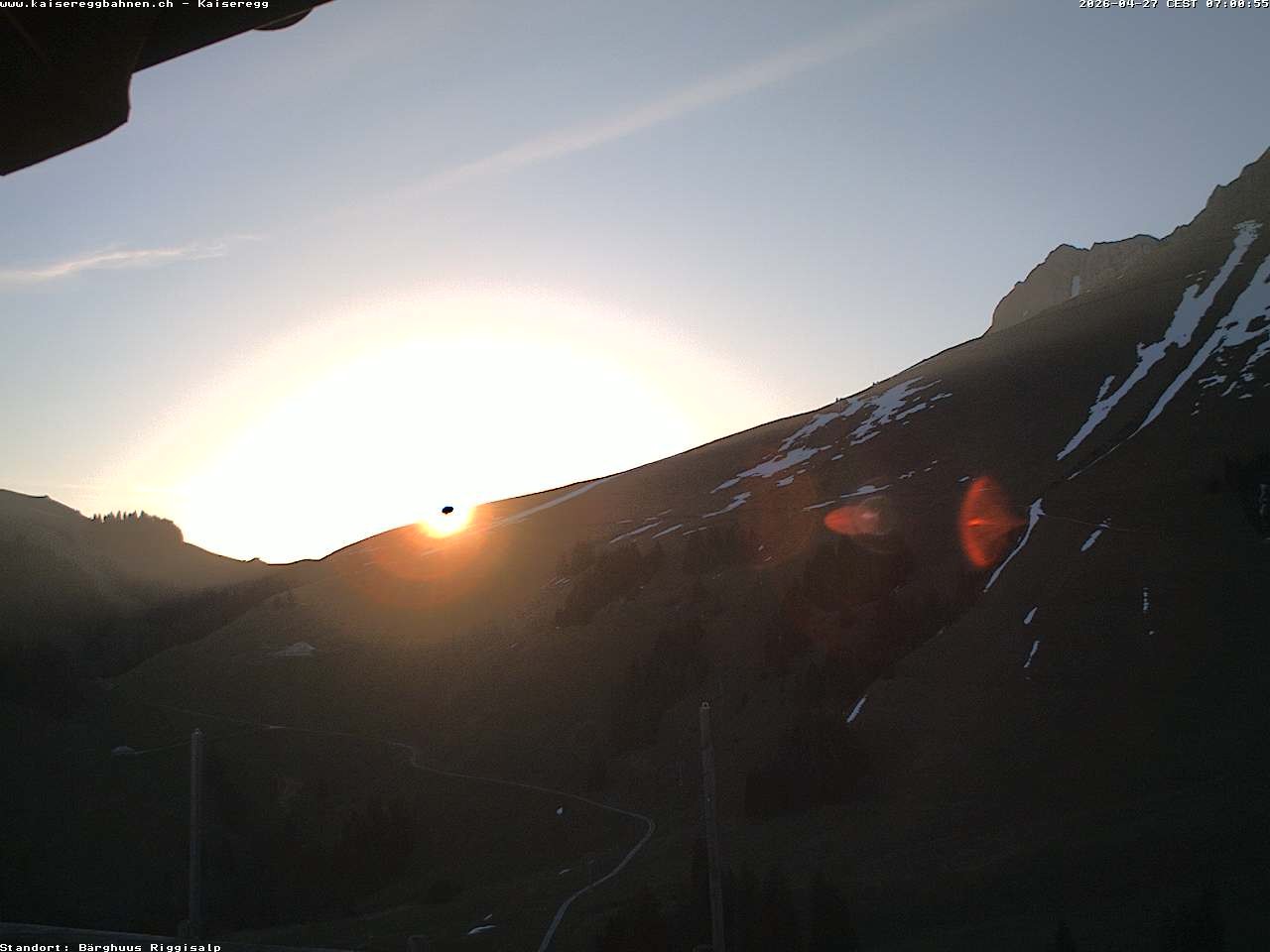 Archiv Foto Webcam Schwarzsee Kaiseregg - Bärghuus Riggisalp