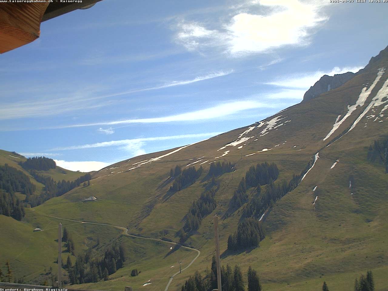Archiv Foto Webcam Schwarzsee Kaiseregg - Bärghuus Riggisalp
