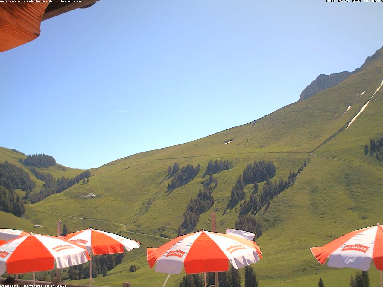 Archiv Foto Webcam Schwarzsee Kaiseregg - Bärghuus Riggisalp