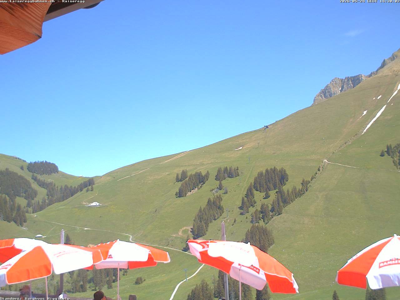 Archiv Foto Webcam Schwarzsee Kaiseregg - Bärghuus Riggisalp