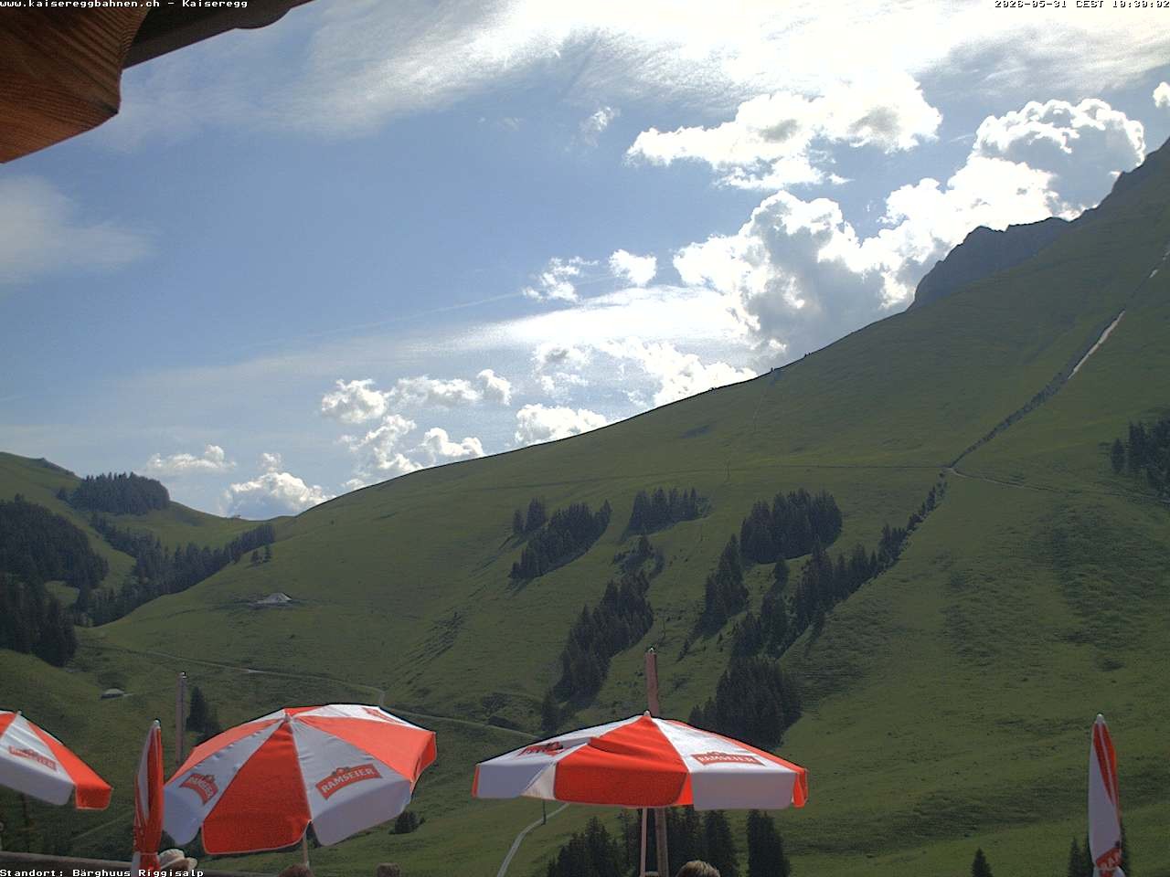 Archiv Foto Webcam Schwarzsee Kaiseregg - Bärghuus Riggisalp