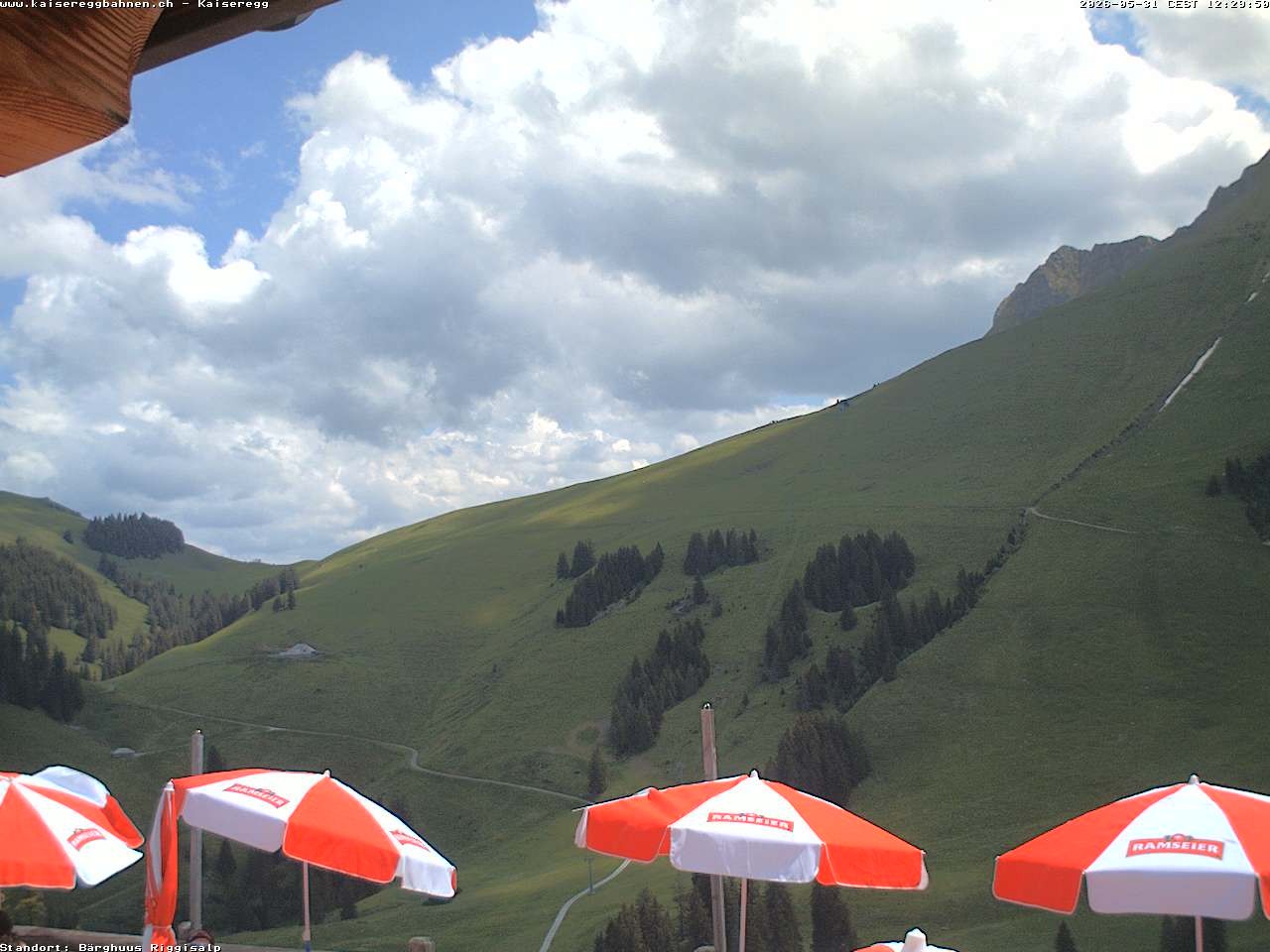 Archiv Foto Webcam Schwarzsee Kaiseregg - Bärghuus Riggisalp