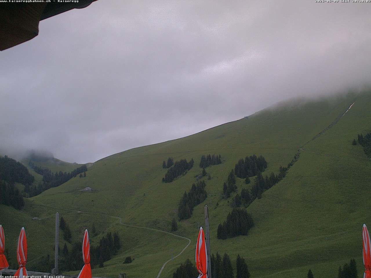 Archiv Foto Webcam Schwarzsee Kaiseregg - Bärghuus Riggisalp