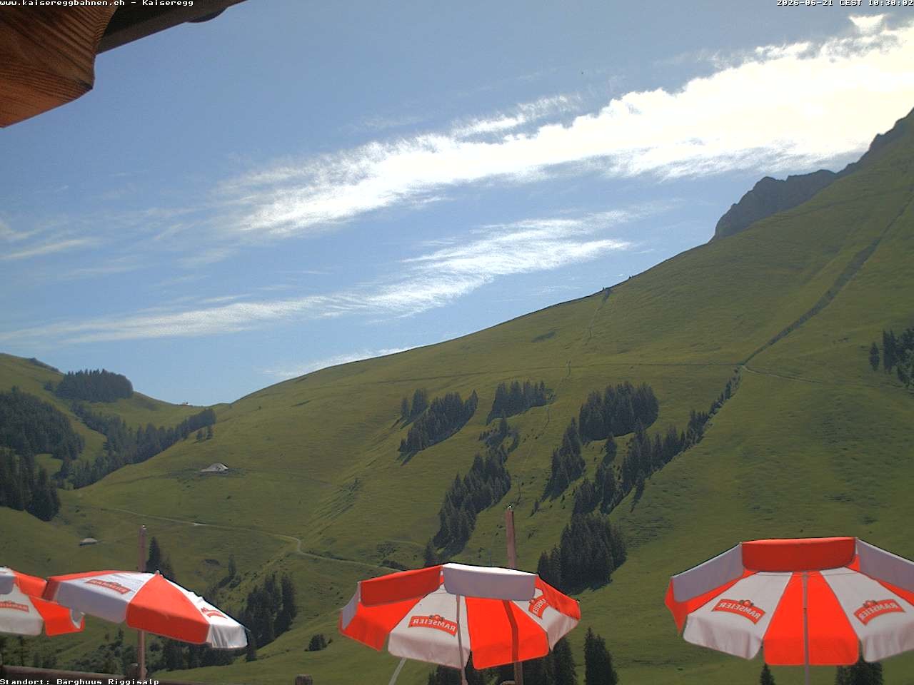 Archiv Foto Webcam Schwarzsee Kaiseregg - Bärghuus Riggisalp