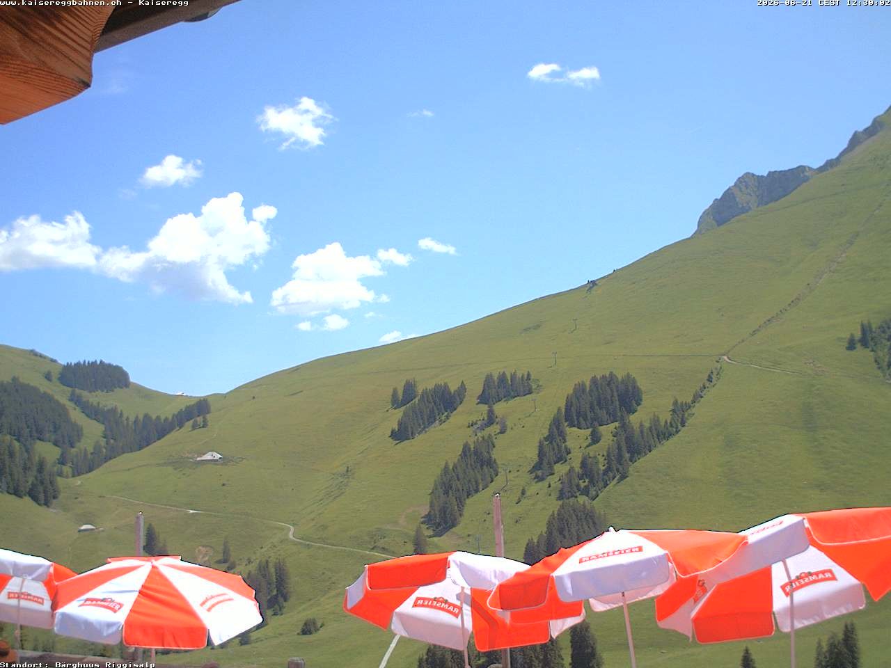 Archiv Foto Webcam Schwarzsee Kaiseregg - Bärghuus Riggisalp