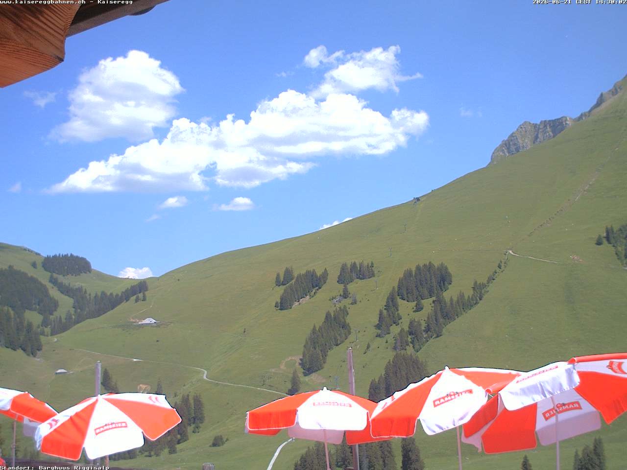 Archiv Foto Webcam Schwarzsee Kaiseregg - Bärghuus Riggisalp