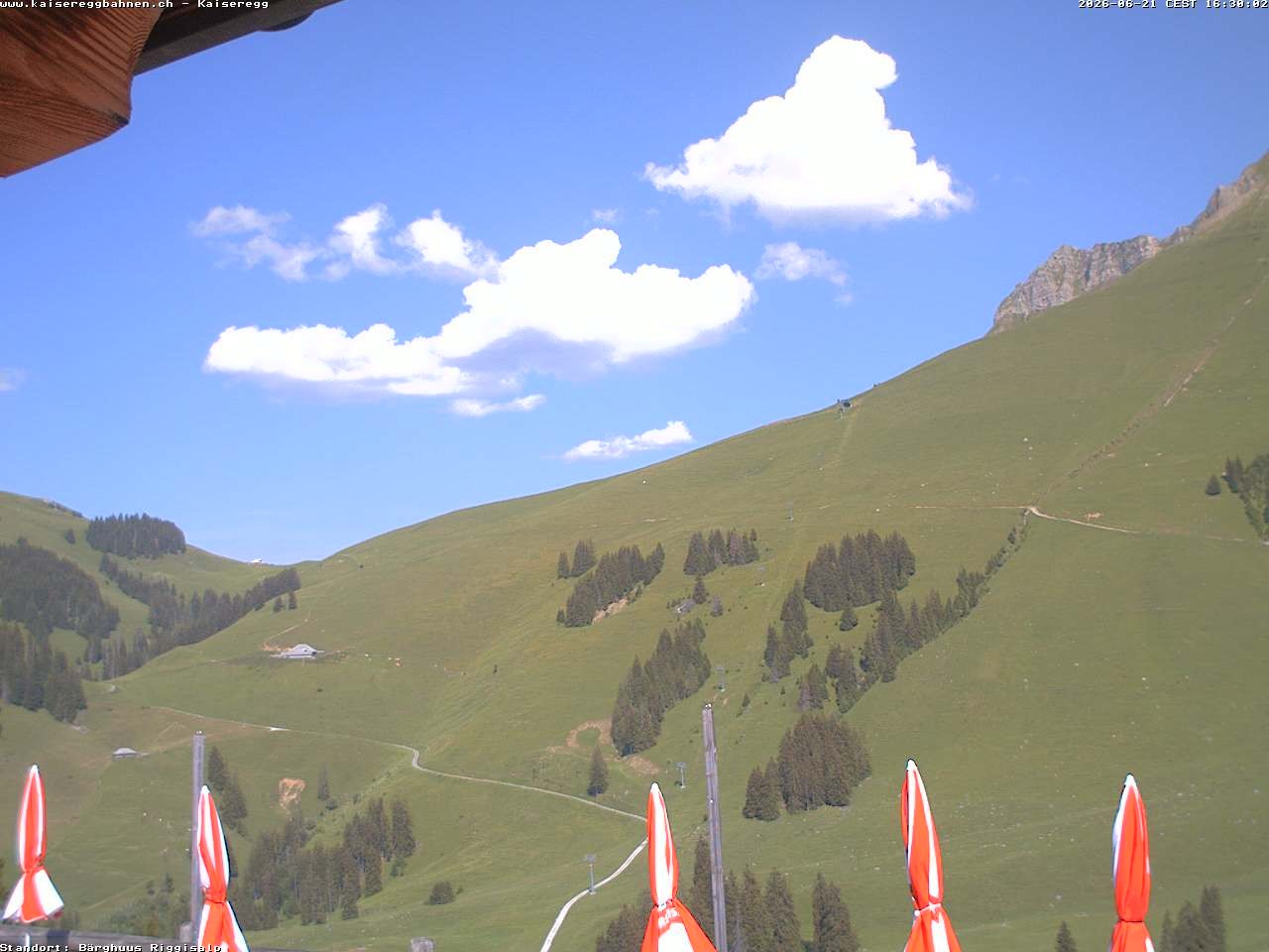 Archiv Foto Webcam Schwarzsee Kaiseregg - Bärghuus Riggisalp