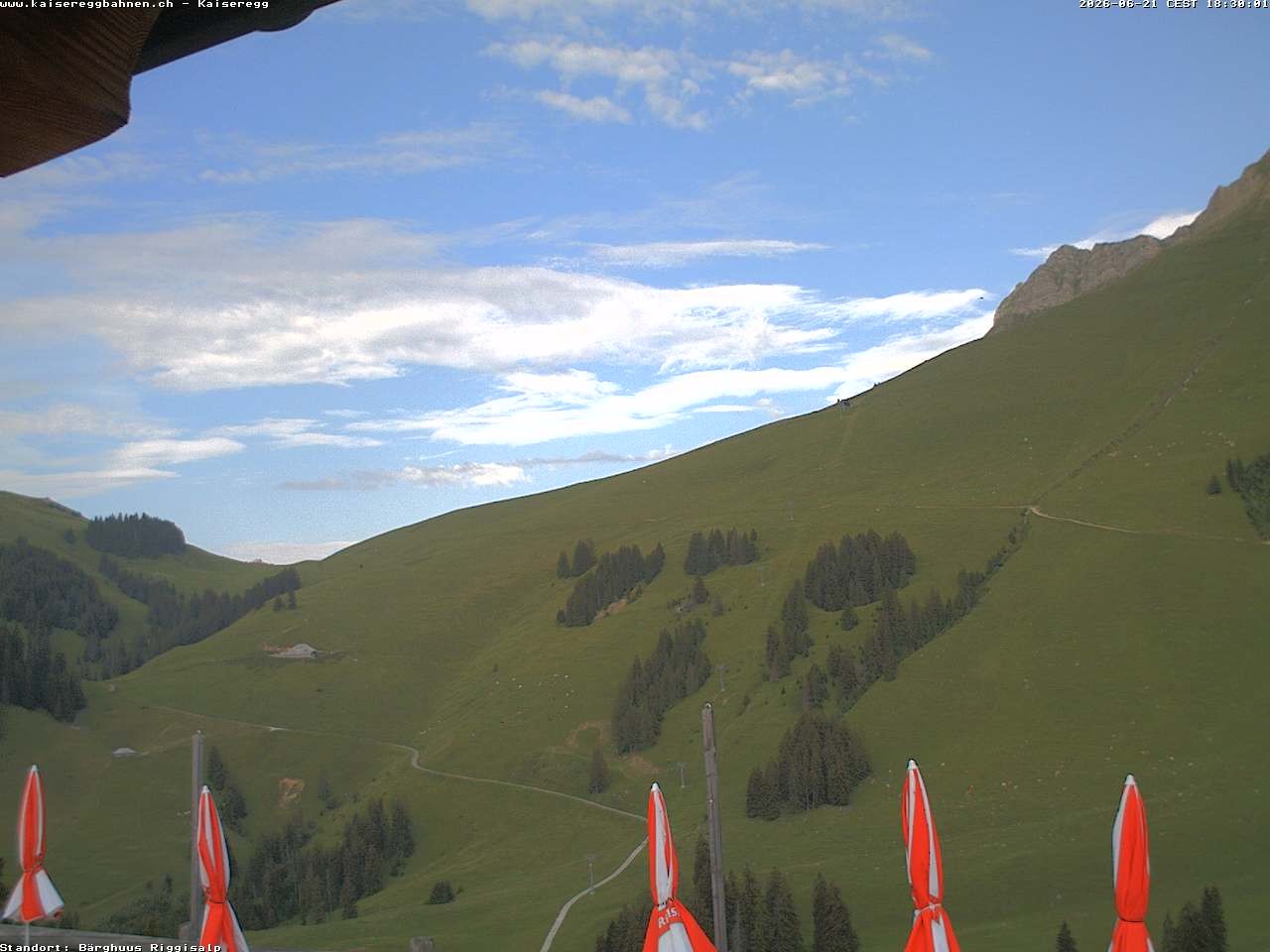 Archiv Foto Webcam Schwarzsee Kaiseregg - Bärghuus Riggisalp