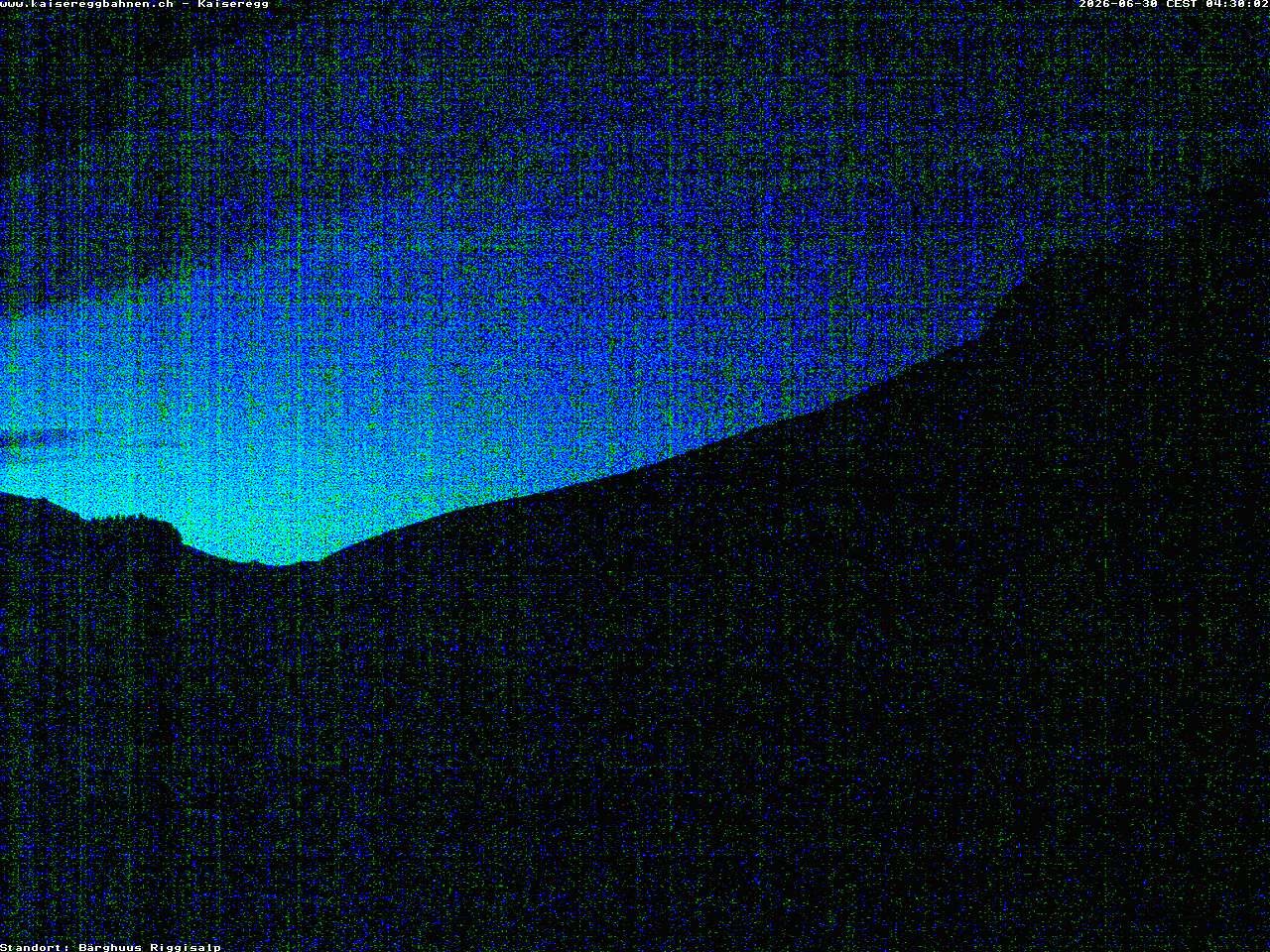 Archived image Webcam Schwarzsee Kaiseregg - mountain hut Bärghuus Riggisalp