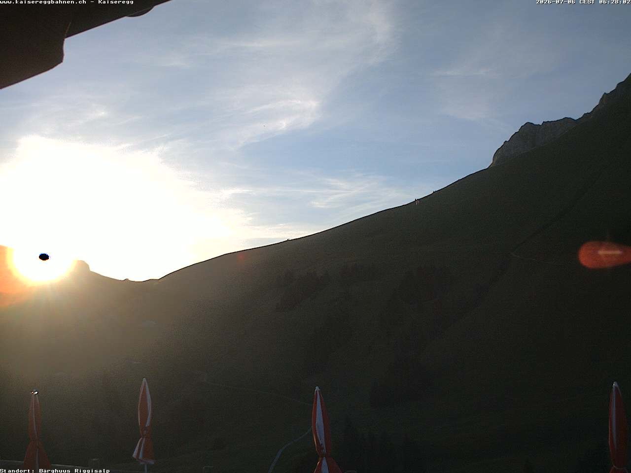 Archiv Foto Webcam Schwarzsee Kaiseregg - Bärghuus Riggisalp