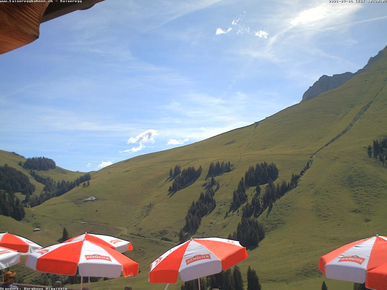 Archiv Foto Webcam Schwarzsee Kaiseregg - Bärghuus Riggisalp