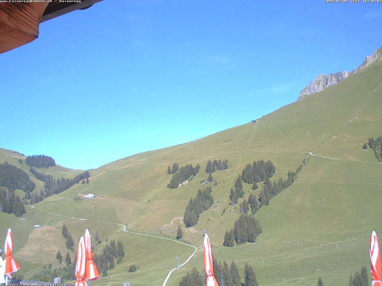 Archiv Foto Webcam Schwarzsee Kaiseregg - Bärghuus Riggisalp