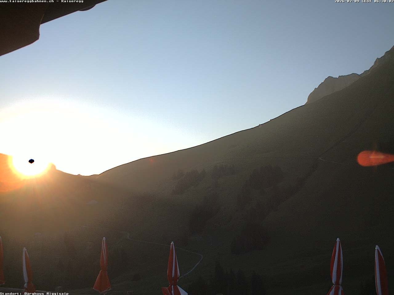 Archiv Foto Webcam Schwarzsee Kaiseregg - Bärghuus Riggisalp