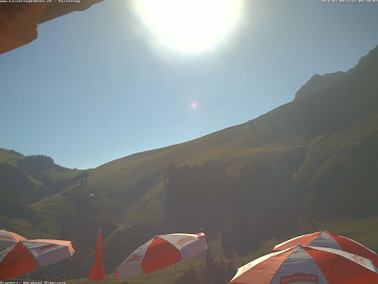 Archiv Foto Webcam Schwarzsee Kaiseregg - Bärghuus Riggisalp