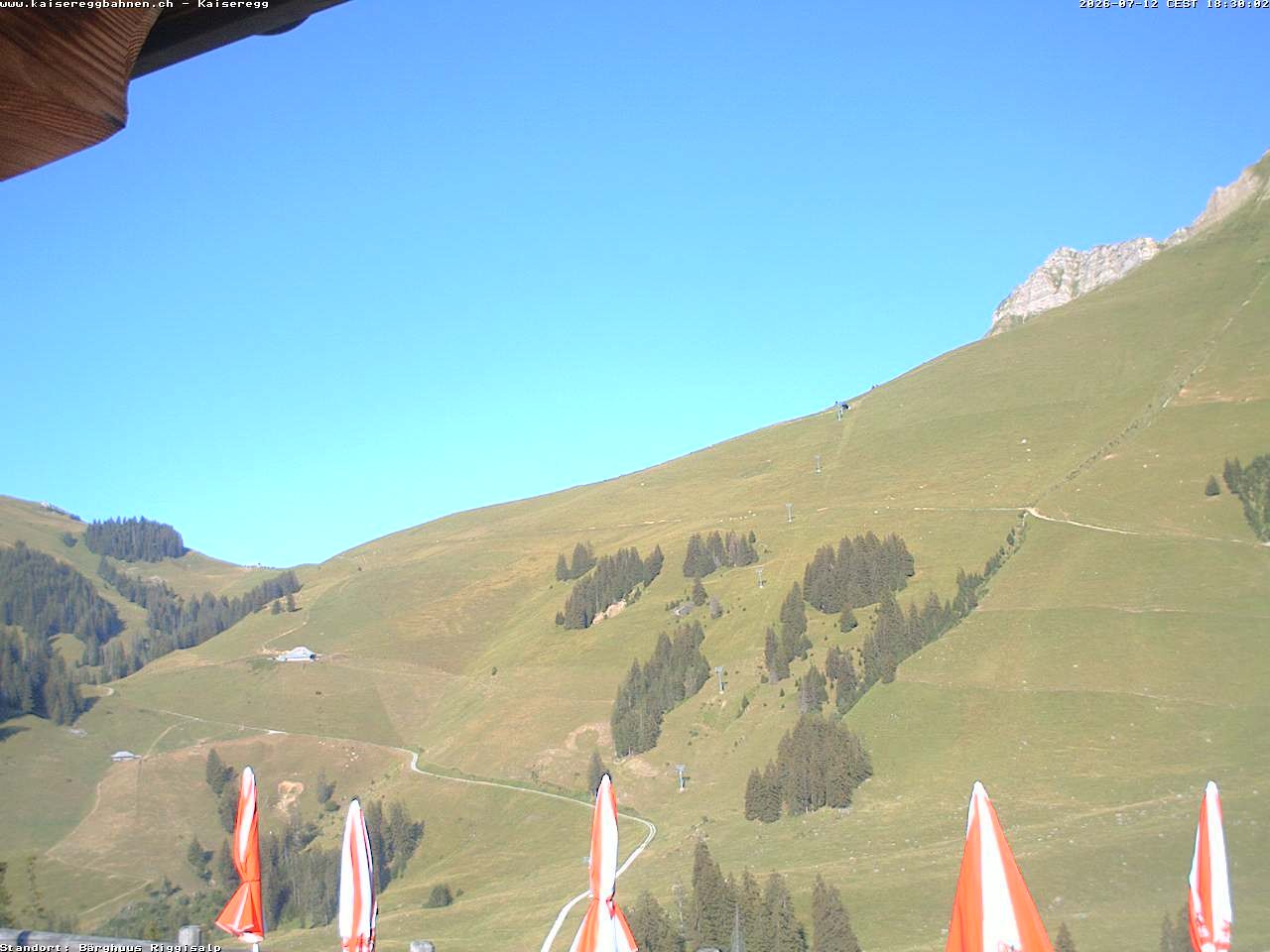 Archiv Foto Webcam Schwarzsee Kaiseregg - Bärghuus Riggisalp