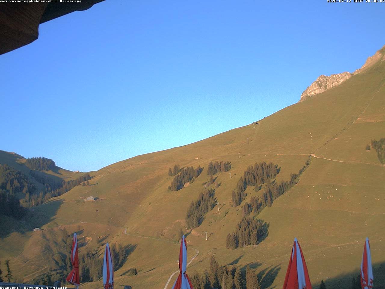 Archiv Foto Webcam Schwarzsee Kaiseregg - Bärghuus Riggisalp