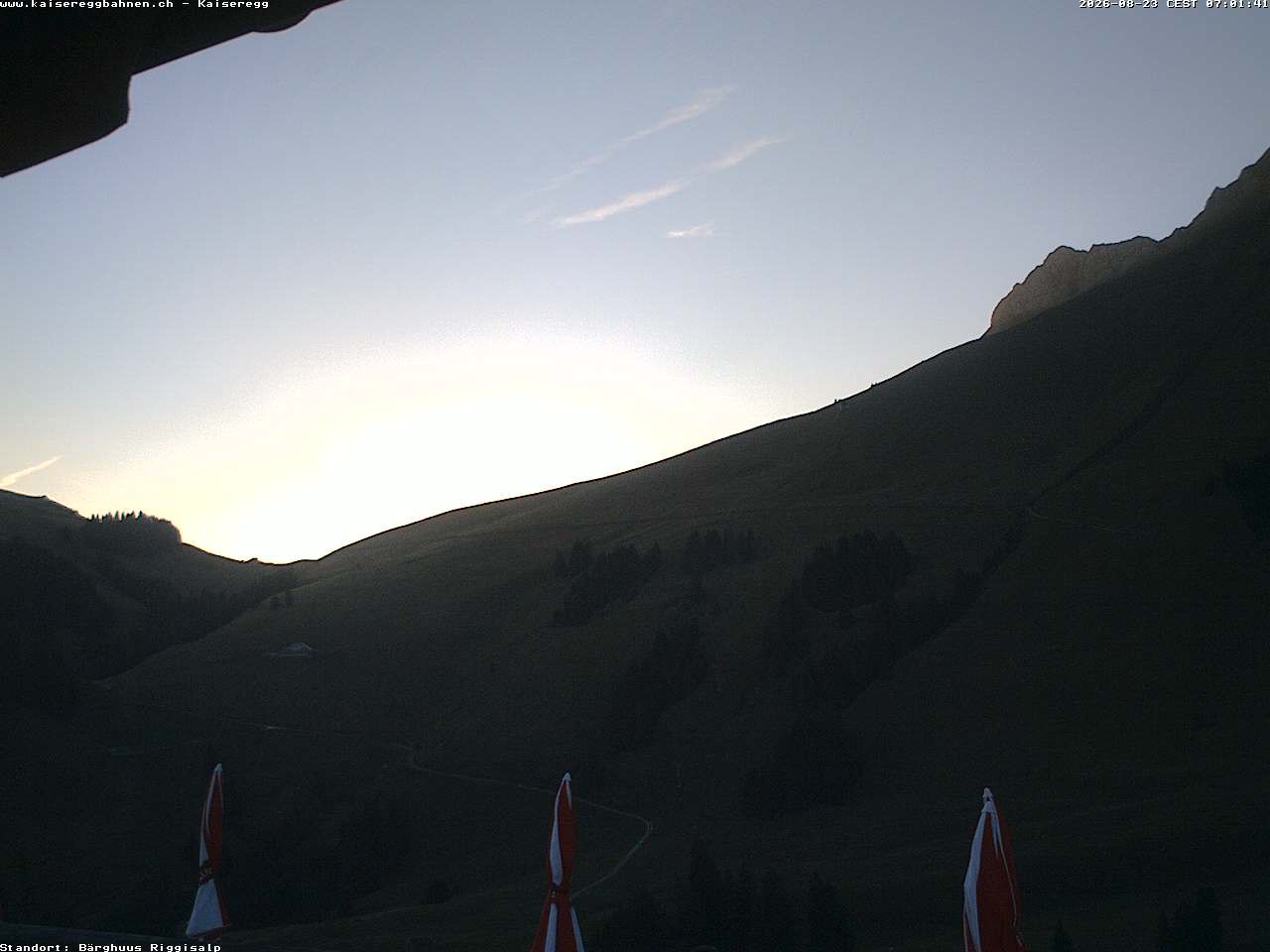 Archiv Foto Webcam Schwarzsee Kaiseregg - Bärghuus Riggisalp
