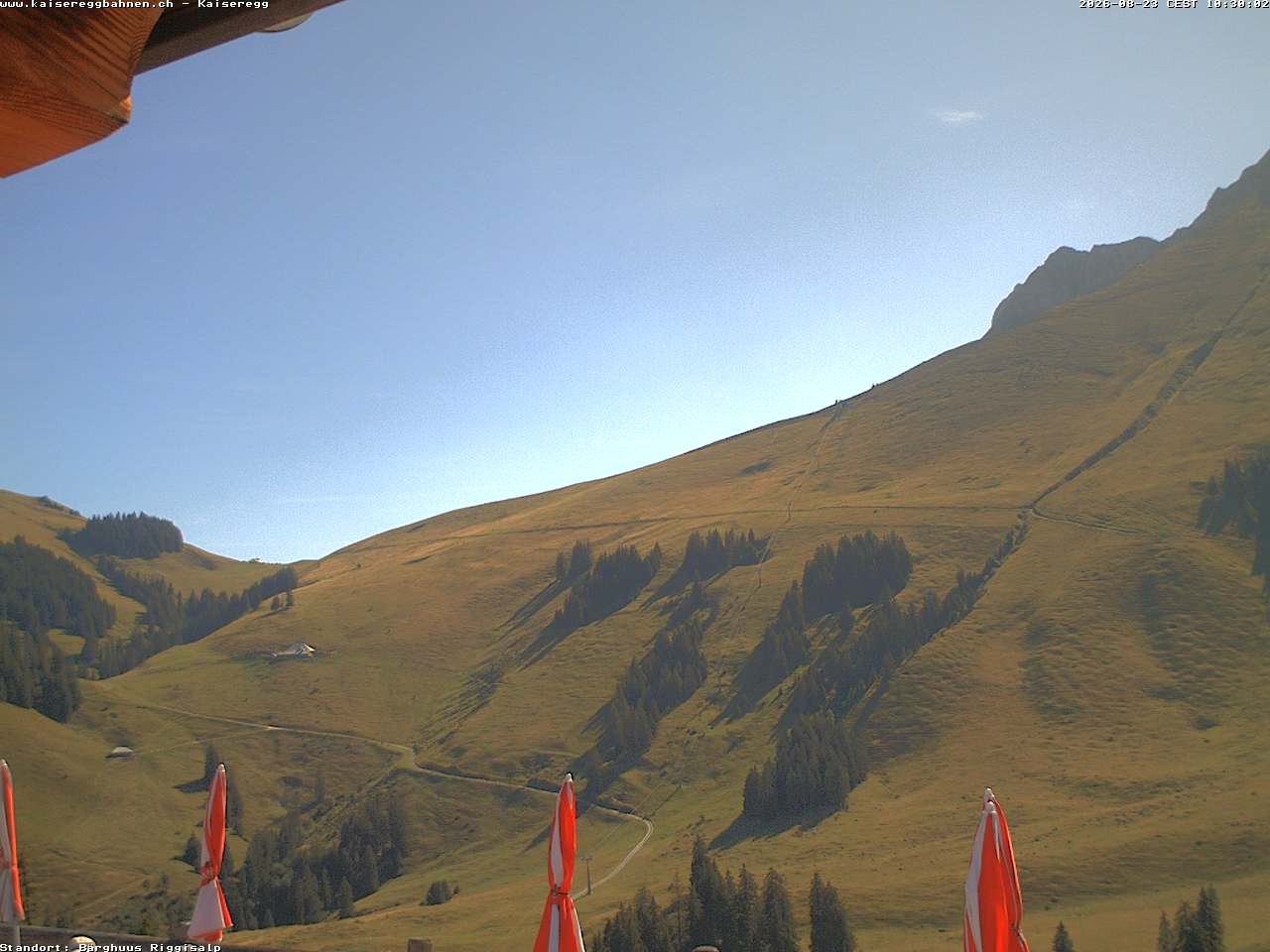 Archiv Foto Webcam Schwarzsee Kaiseregg - Bärghuus Riggisalp