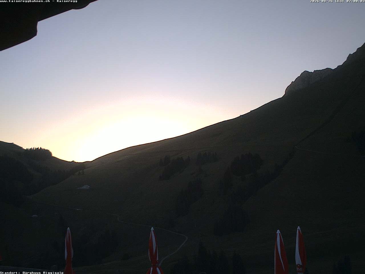 Archiv Foto Webcam Schwarzsee Kaiseregg - Bärghuus Riggisalp