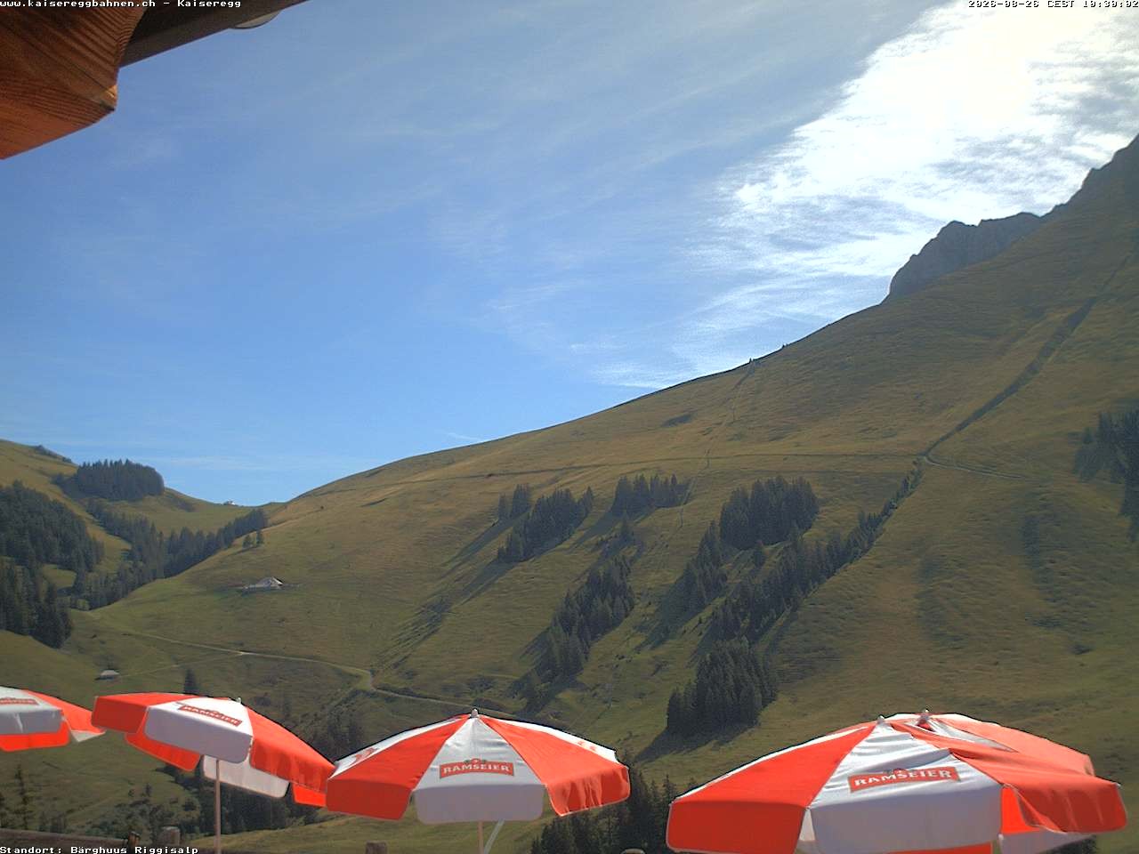 Archiv Foto Webcam Schwarzsee Kaiseregg - Bärghuus Riggisalp