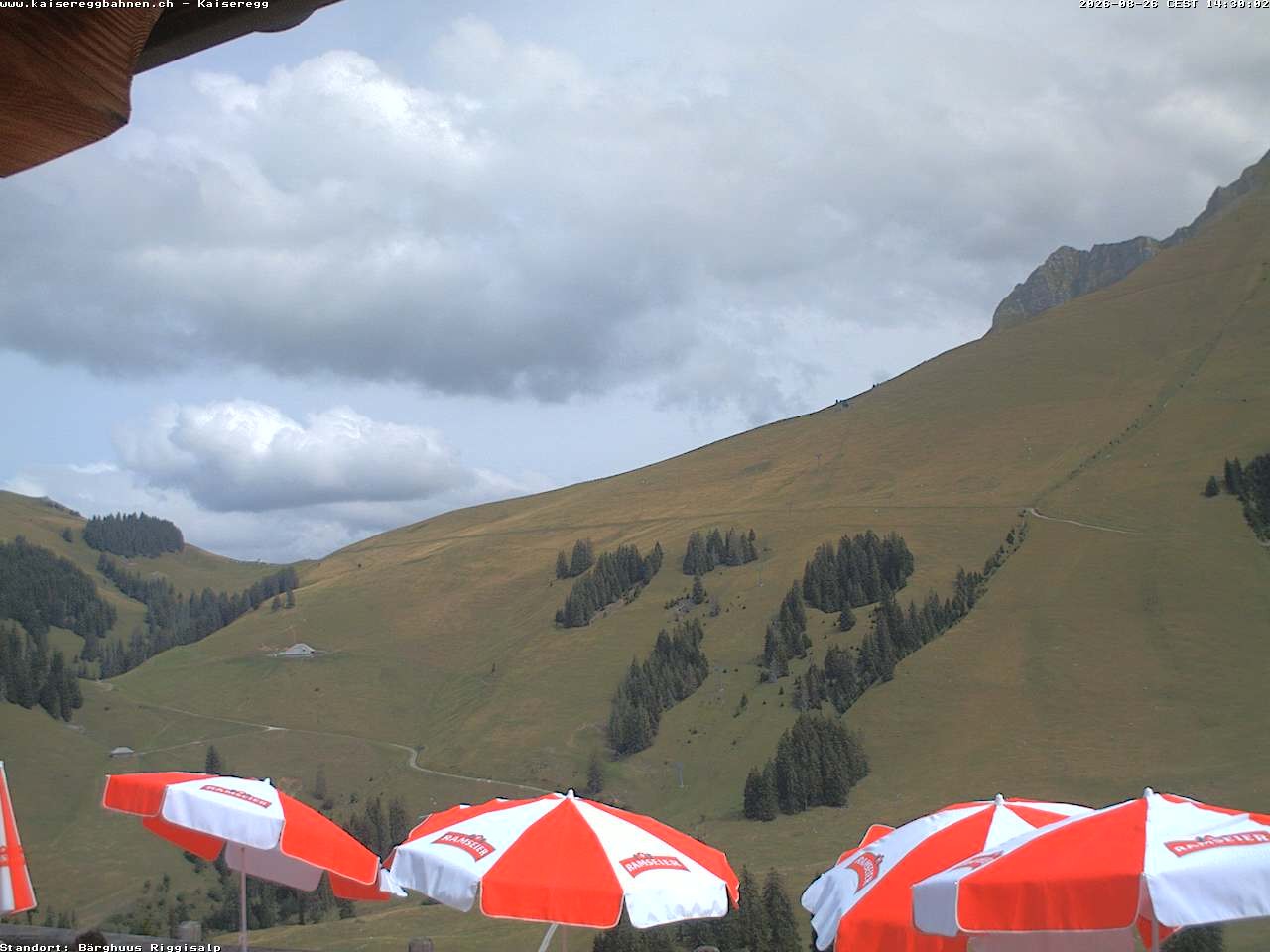 Archiv Foto Webcam Schwarzsee Kaiseregg - Bärghuus Riggisalp