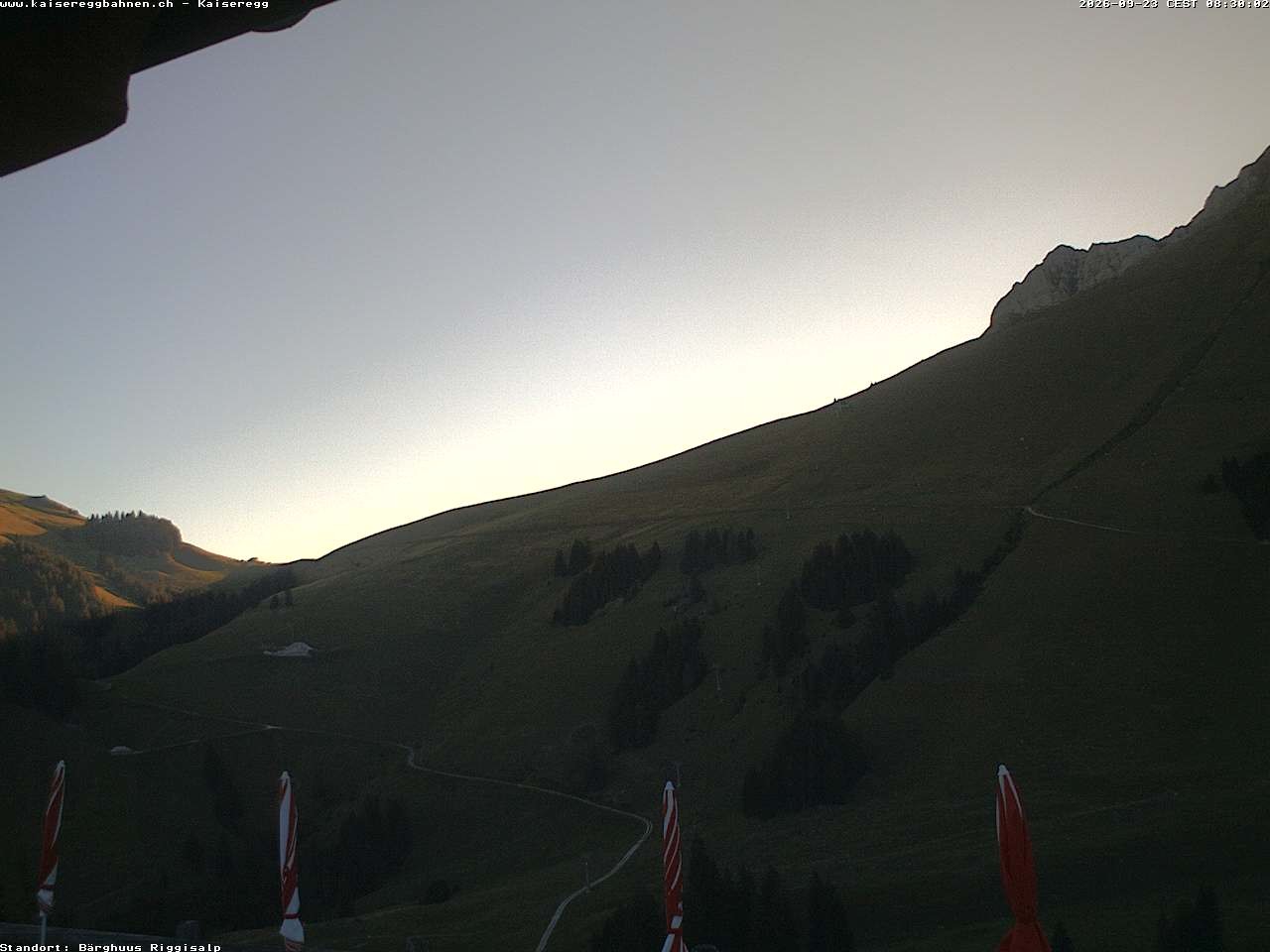 Archiv Foto Webcam Schwarzsee Kaiseregg - Bärghuus Riggisalp