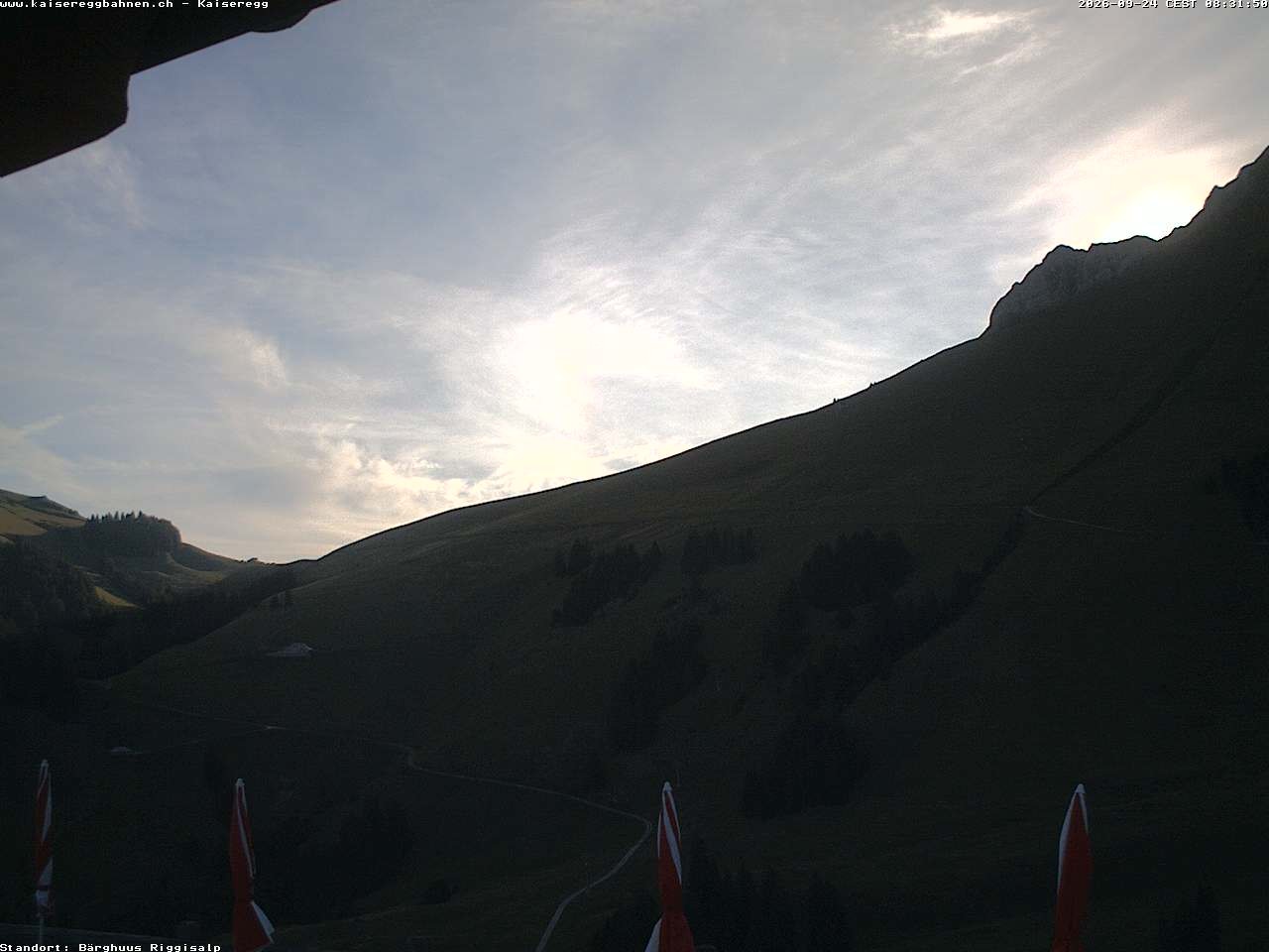 Archiv Foto Webcam Schwarzsee Kaiseregg - Bärghuus Riggisalp