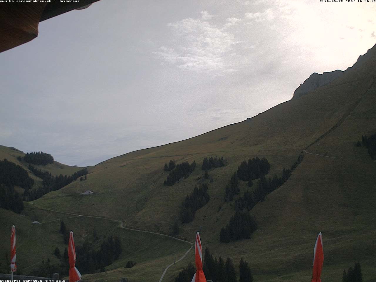 Archiv Foto Webcam Schwarzsee Kaiseregg - Bärghuus Riggisalp