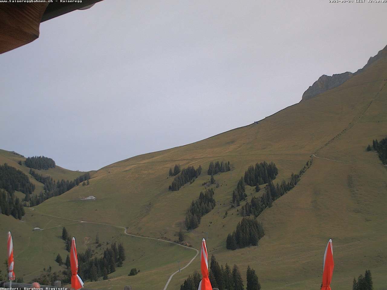 Archiv Foto Webcam Schwarzsee Kaiseregg - Bärghuus Riggisalp