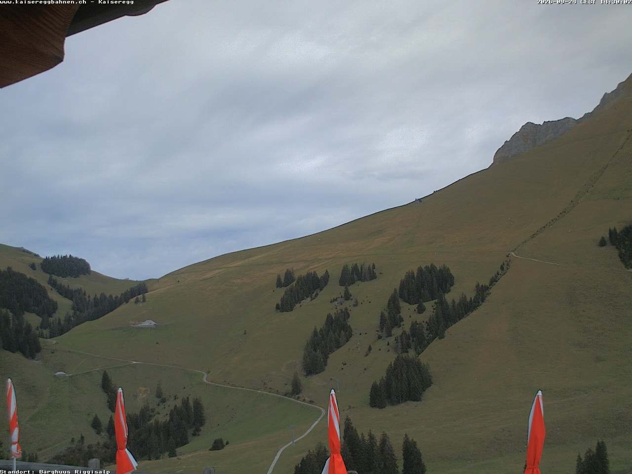 Archiv Foto Webcam Schwarzsee Kaiseregg - Bärghuus Riggisalp