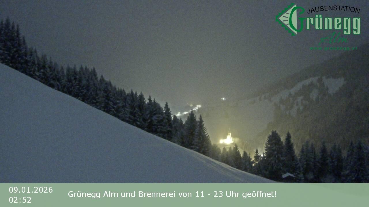Archived image Webcam Dienten - View Grünegg Alm