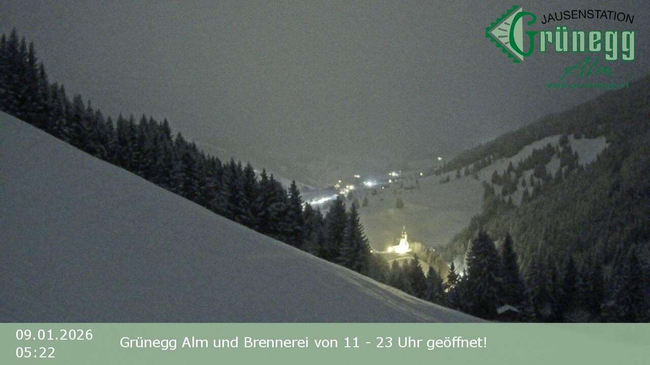 Archived image Webcam Dienten - View Grünegg Alm