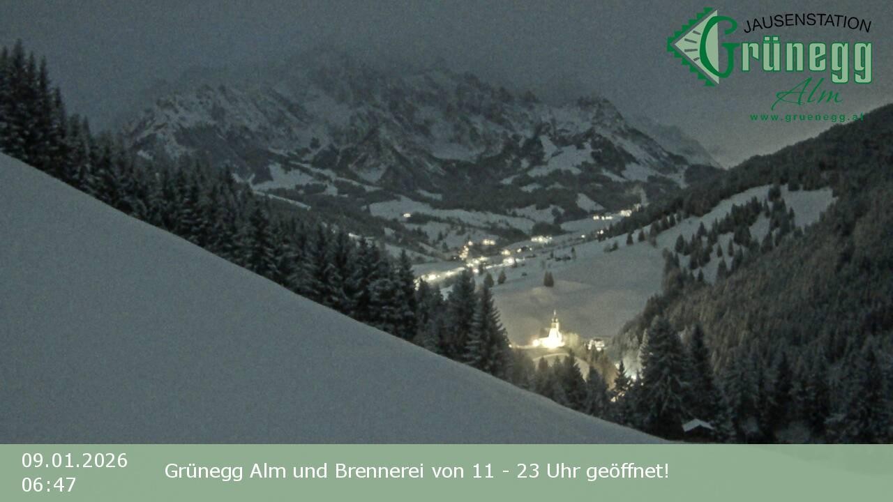 Archived image Webcam Dienten - View Grünegg Alm