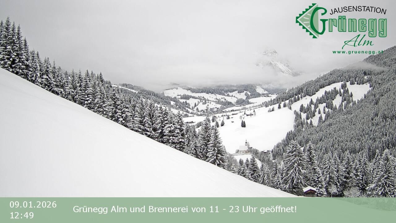 Archived image Webcam Dienten - View Grünegg Alm