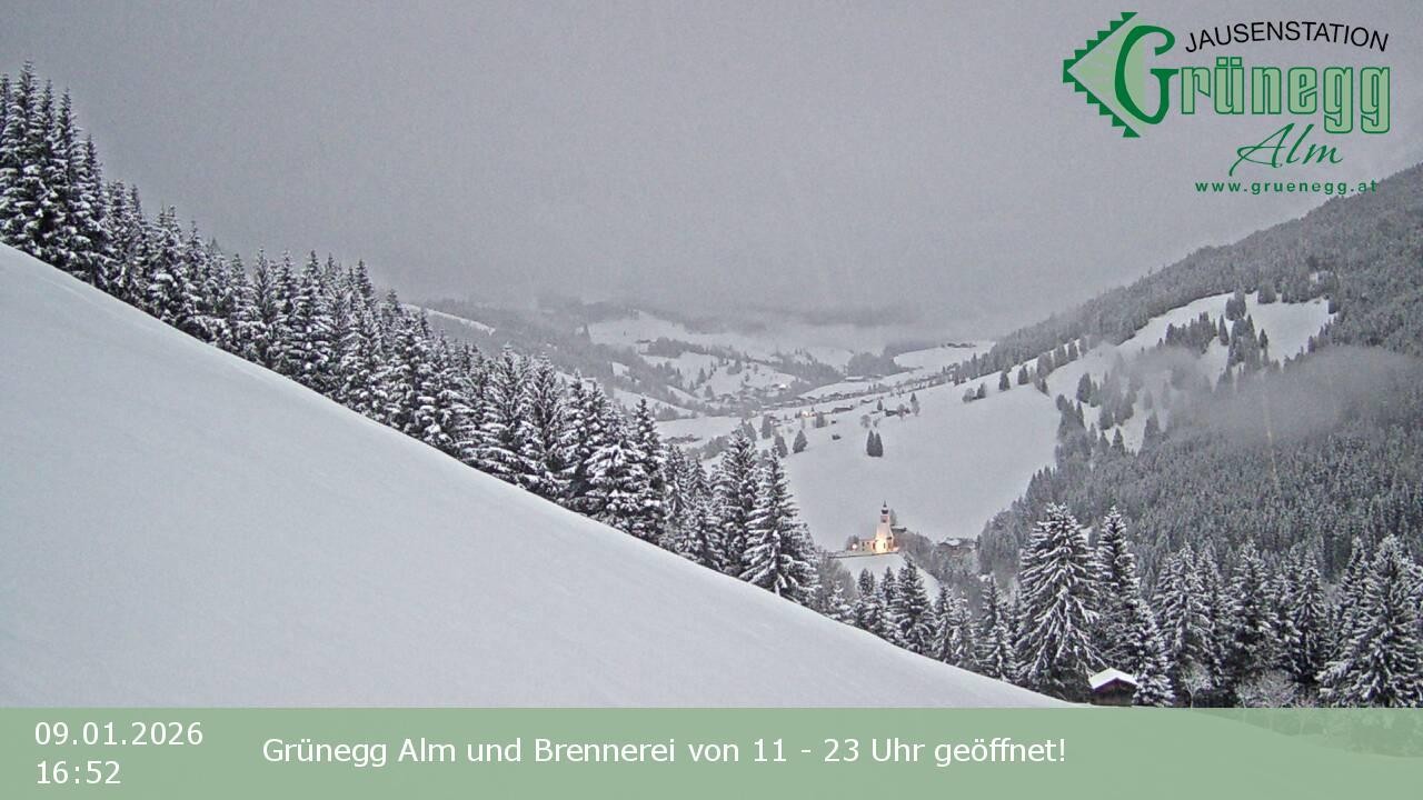 Archived image Webcam Dienten - View Grünegg Alm