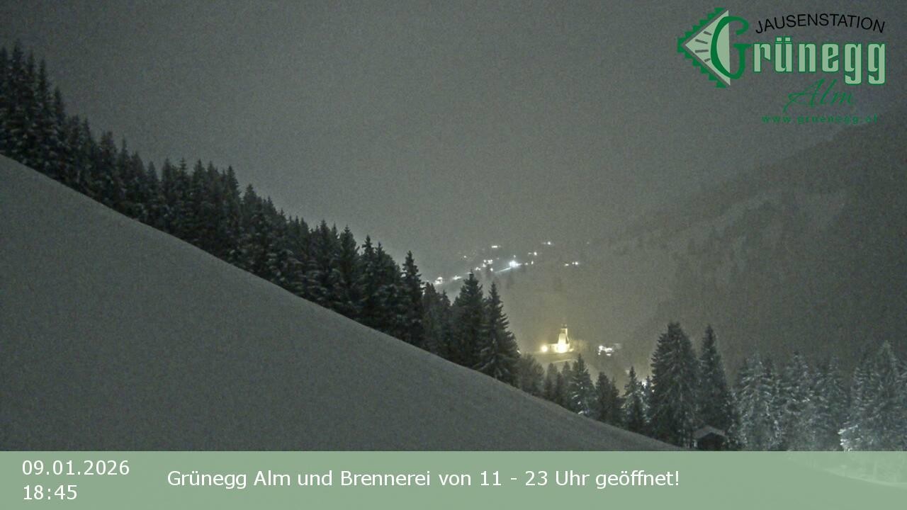 Archiv Foto Webcam Dienten: Ausblick Grünegg Alm