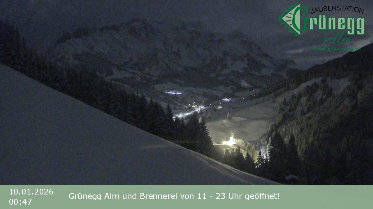 Archiv Foto Webcam Dienten: Ausblick Grünegg Alm