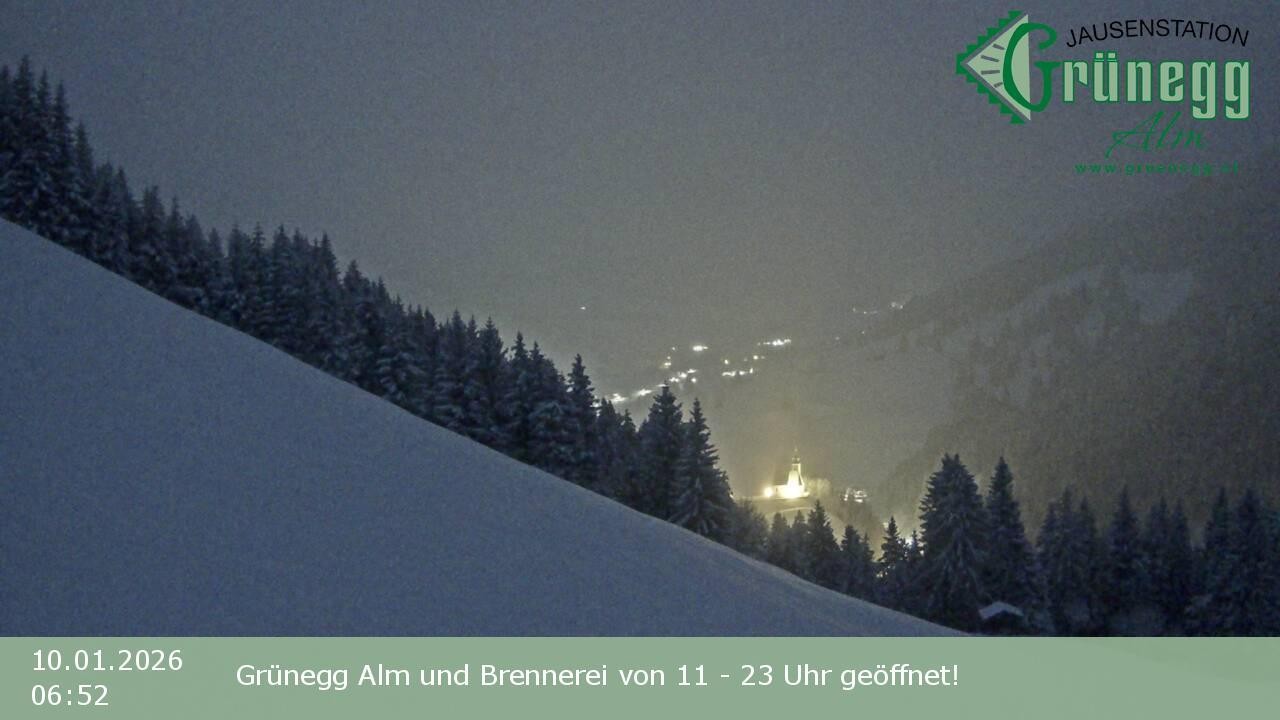 Archiv Foto Webcam Dienten: Ausblick Grünegg Alm