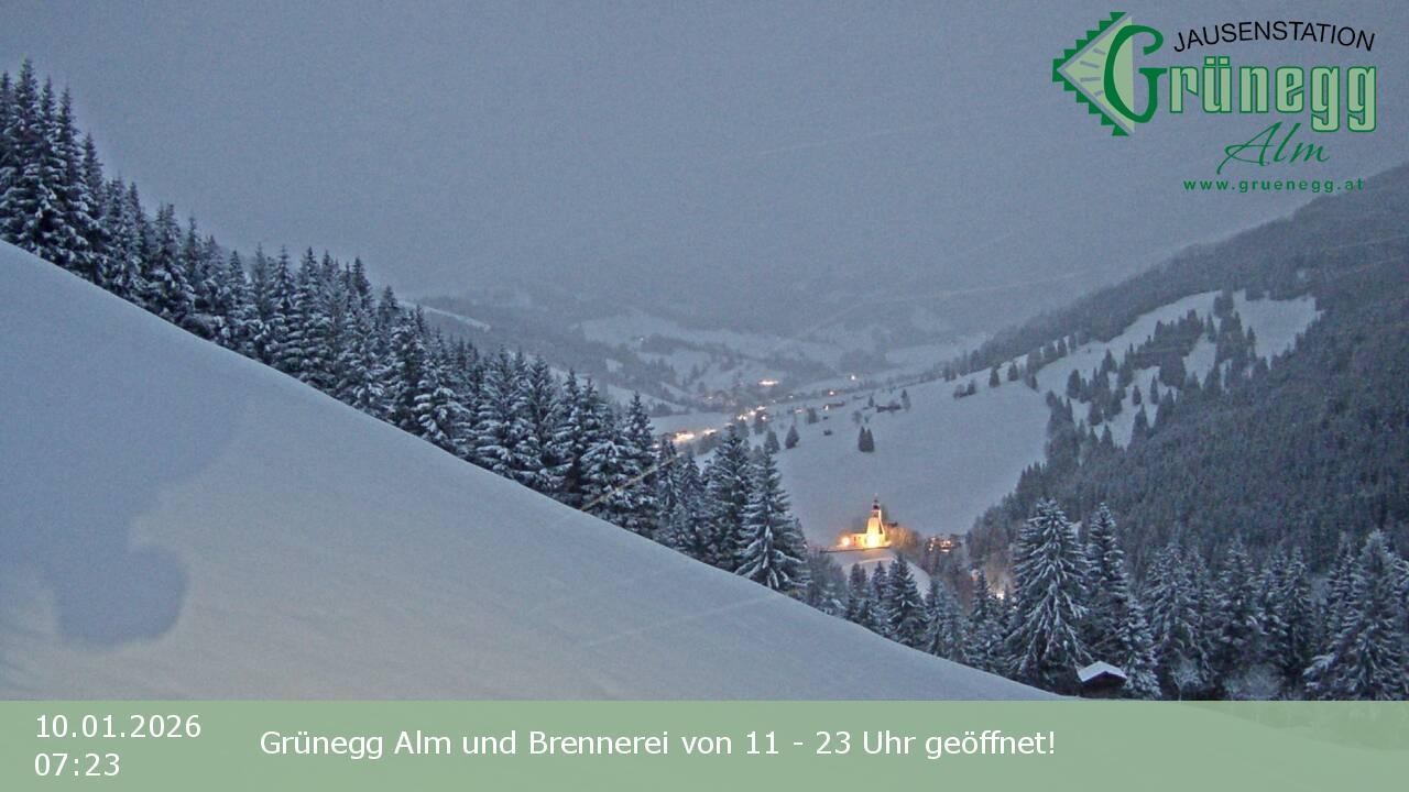 Archiv Foto Webcam Dienten: Ausblick Grünegg Alm