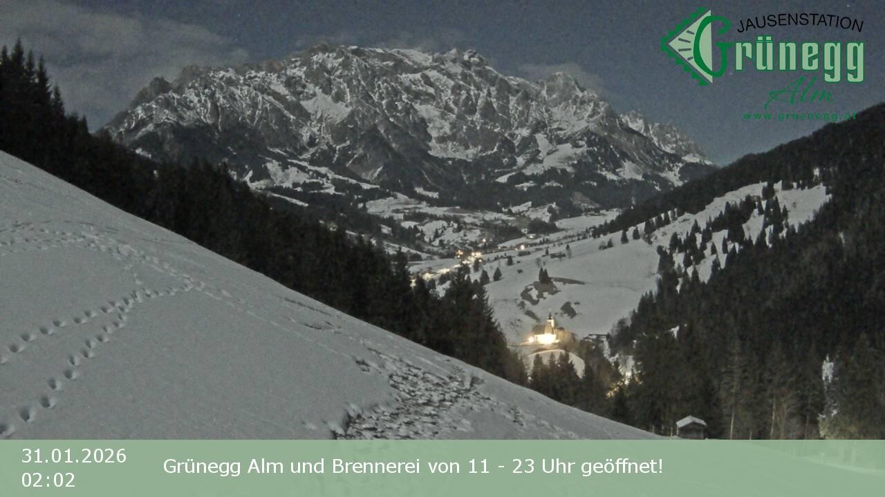 Archiv Foto Webcam Dienten: Ausblick Grünegg Alm