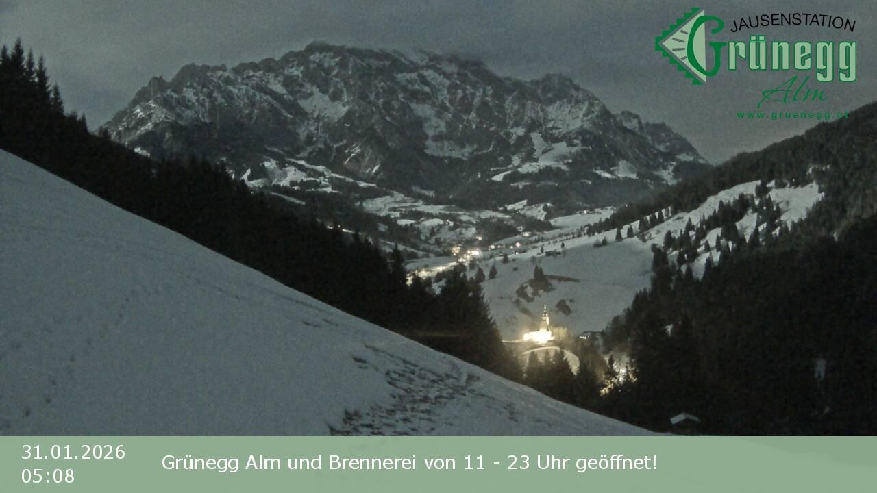 Archiv Foto Webcam Dienten: Ausblick Grünegg Alm