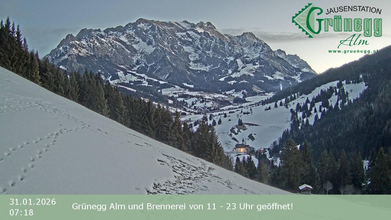 Archiv Foto Webcam Dienten: Ausblick Grünegg Alm