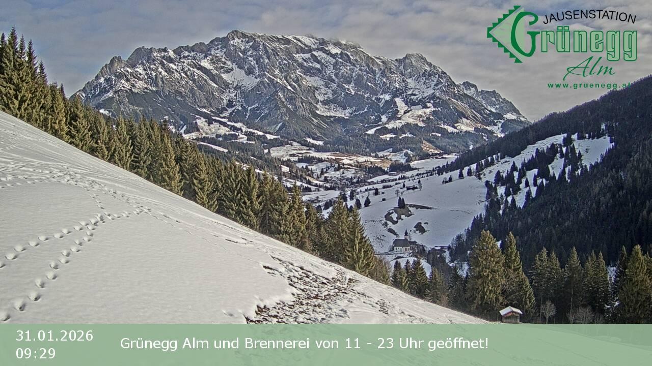 Archiv Foto Webcam Dienten: Ausblick Grünegg Alm