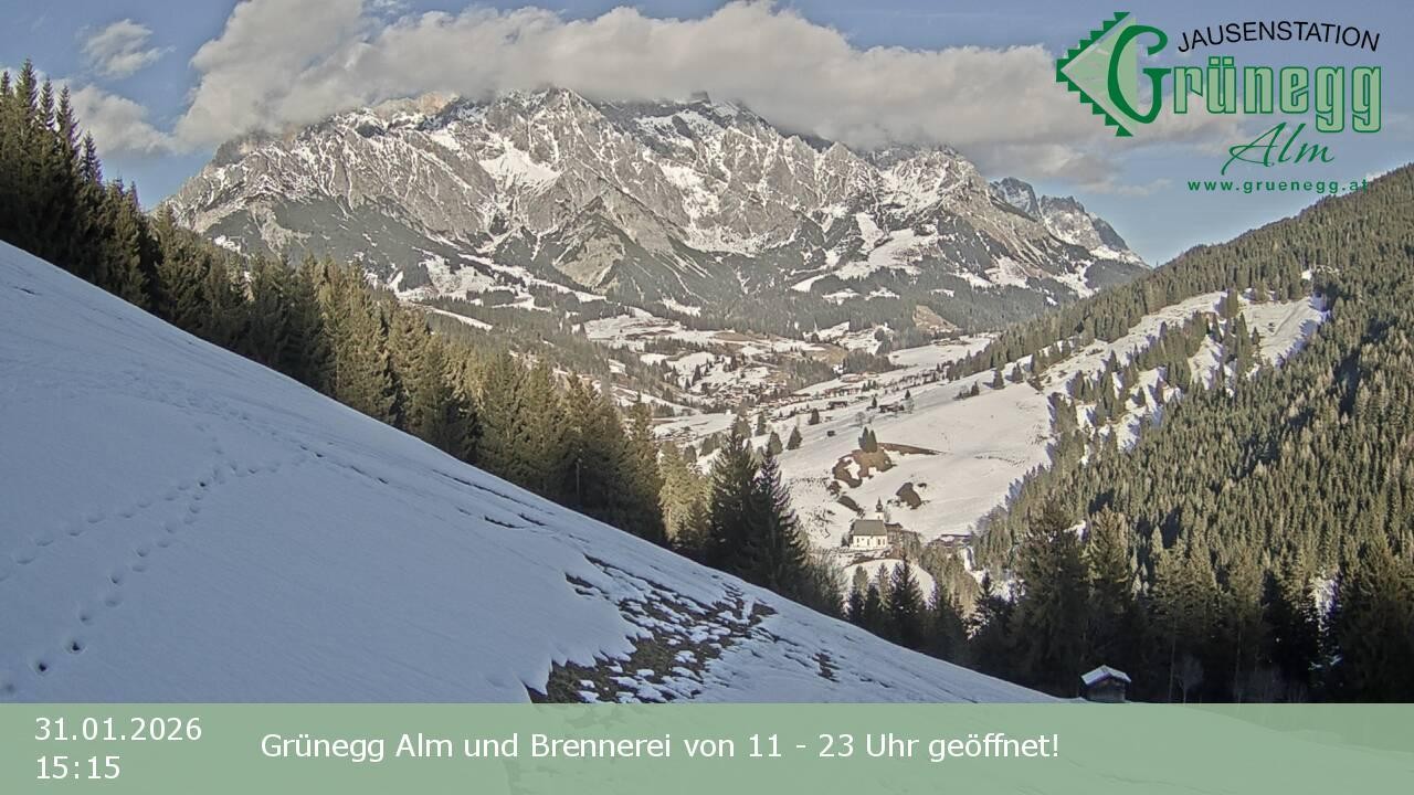 Archiv Foto Webcam Dienten: Ausblick Grünegg Alm